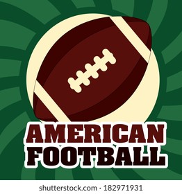 Football design over green background, vector illustration