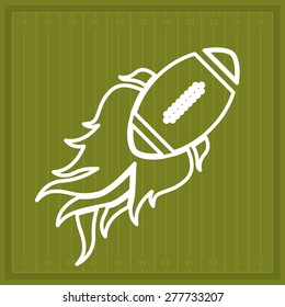 Football design over league background, vector illustration
