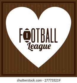 Football design over league background, vector illustration
