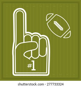 Football design over league background, vector illustration