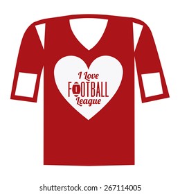 Football design over white background, vector illustration
