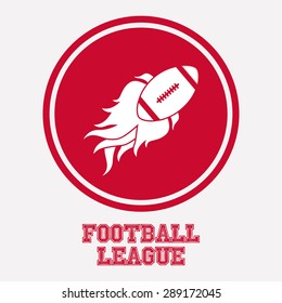 Football design over white background, vector illustration