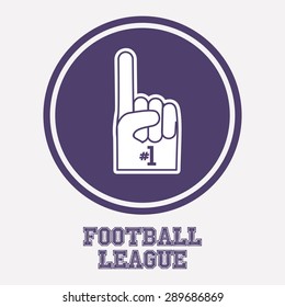 Football design over white background, vector illustration