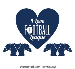 Football design over white background, vector illustration