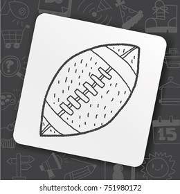 football doodle drawing