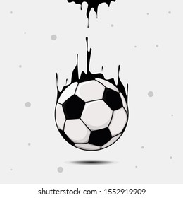 football down to earth bring peace for human illustratiion