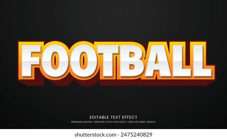 football editable text effect vector design for champion ship and community club logo