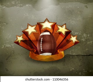 Football Emblem, old-style vector