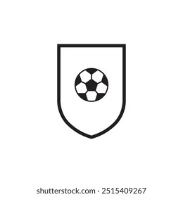 Football emblem vector illustration, football theme. 