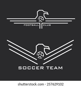 football emblems with eagles
