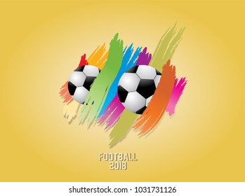 football eropa 2018 vector background