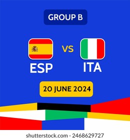 Football euro cup 2024 Spain vs Italy