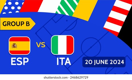 Football euro cup 2024 Spain vs Italy