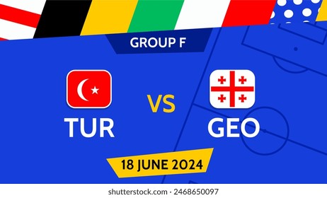 Football euro cup 2024 Türkiye vs Georgia