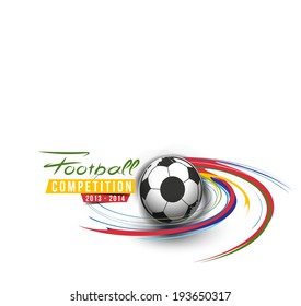 Football Event Poster Graphic Template Vector Background.