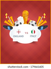 Football Event Poster Template Vector Background