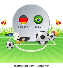 Football Event Poster Template Vector Background