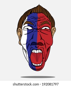 football fan from Russia