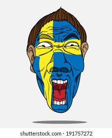 football fan from sweden
