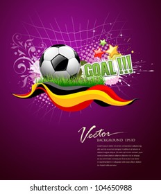 Football festival artistic design background, vector illustration