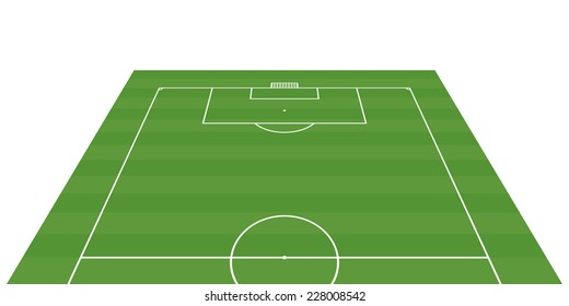 football field 3-D background vector illustration