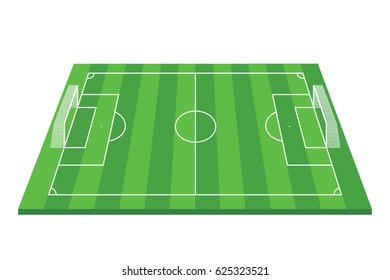 Football field 3d vector