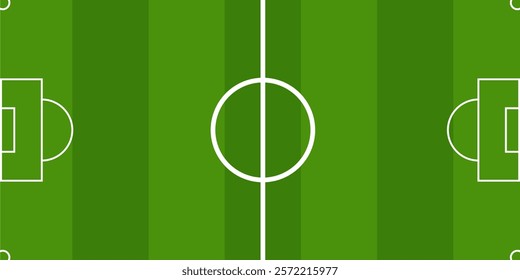 football field background with line frame and green grass color