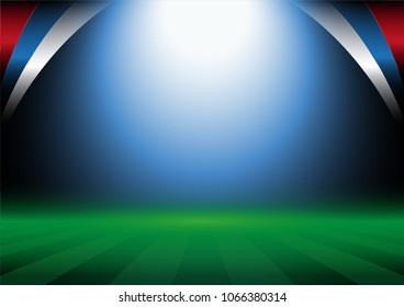 Football field background, vector illustration template