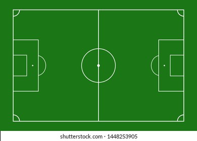 Football field design. view of the soccer field from above. soccer field Background. Soccer field look from top. Vector illustration.