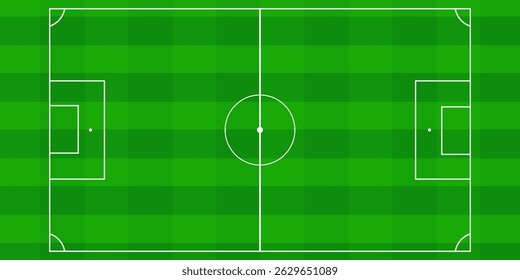 Football field graphic design, perfect for education or examples, world cup, Euro 2024 football.