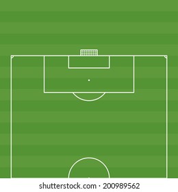 football field green vector illustration
