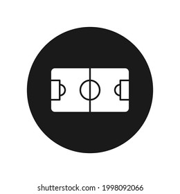 Football field icon. The concept of a popular sports game. Vector illustration
