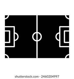 Football Field Icon Design For Personal And Commercial Use.