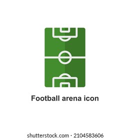 football field icon designed in flat and colorful style in football field vector illustration for sports icon theme