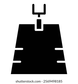 football field icon element for design