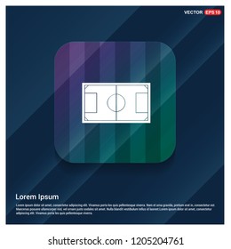 Football field icon - Free vector icon