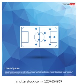 Football field icon - Free vector icon