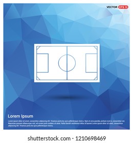Football field icon - Free vector icon