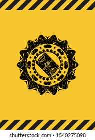 football field icon grunge warning sign emblem. Vector Illustration. Detailed.