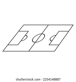 football field icon illustration design