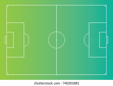 Football field icon illustration isolated vector sign symbol