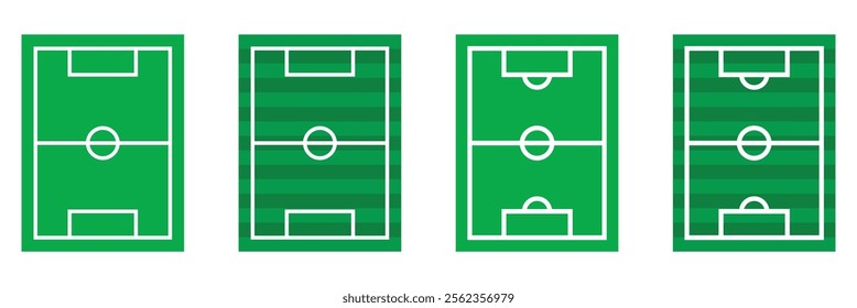 Football field icon. Football field icon illustration. Soccer field icon design.