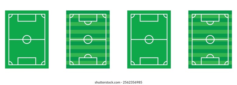 Football field icon. Football field icon illustration. Soccer field icon design.