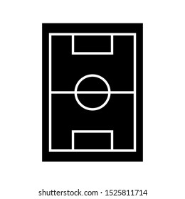 Football Field icon isolated sign symbol and flat style for app, web and digital design. Sport Icons. Vector Black Icon. Vector illustration
