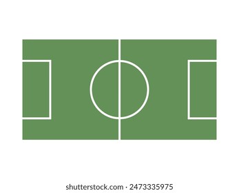 Football field icon isolated vector illustration on white background.