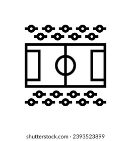 football field icon simple design Stadium icon logo design