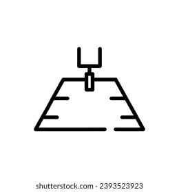 football field icon simple design Stadium icon logo design