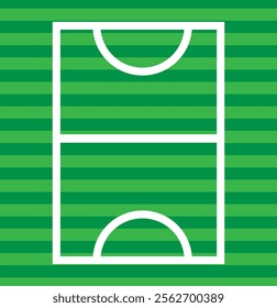 Football field icon, Simple and pixel perfect stroke. Soccer stadium glyph icon. Football field icon vector illustration eps 10.