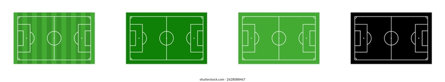  Football field Icon, Soccer field Icon .Championship Soccer 
