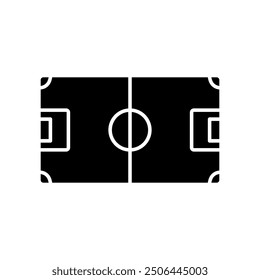 Football field Icon. Soccer field Sign Logo Illustration Vector icon isolated white background